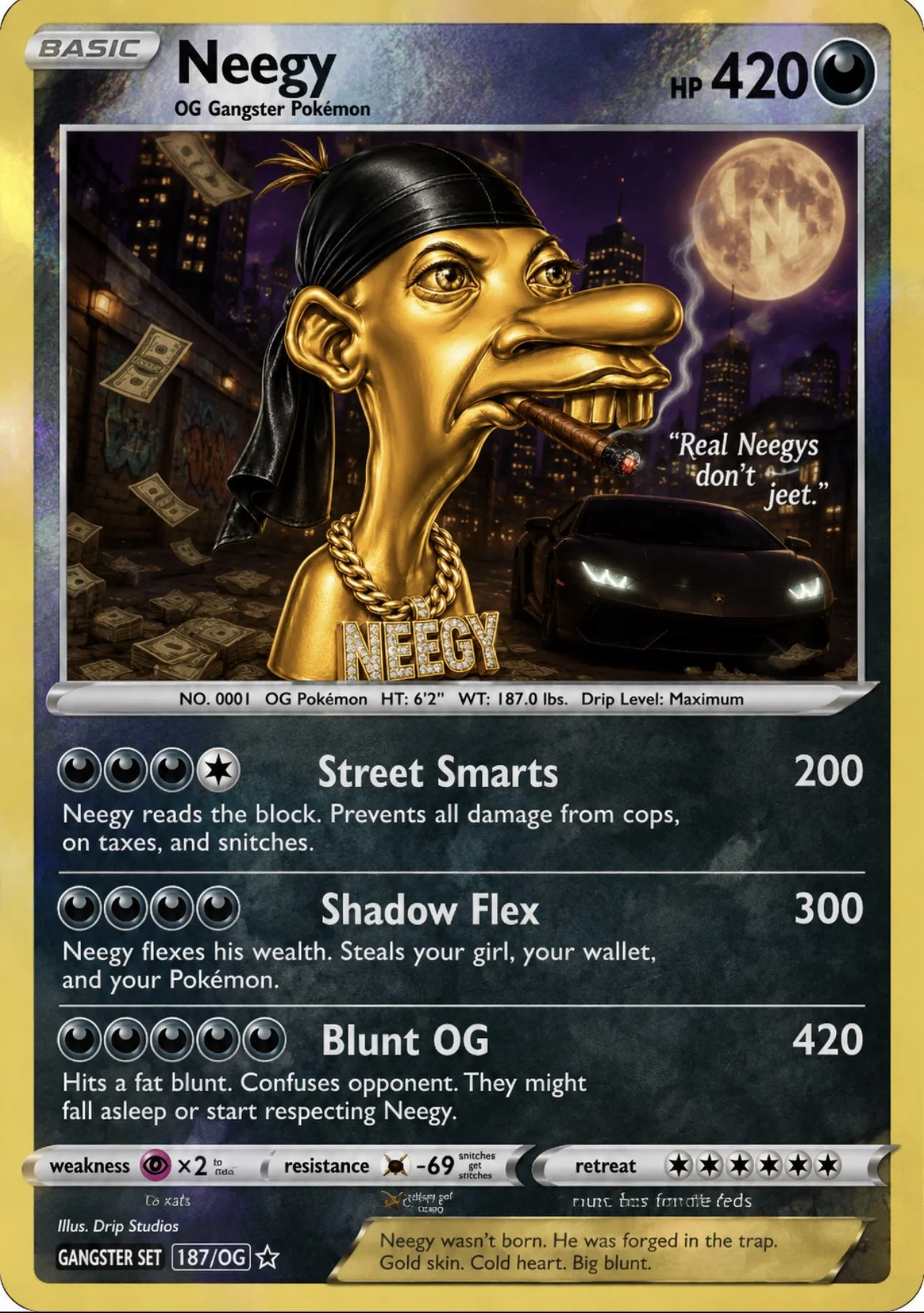Tall authentic NEEGY social edit